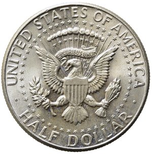 reverse: STATI UNITI. 1/2 dollar 1964 