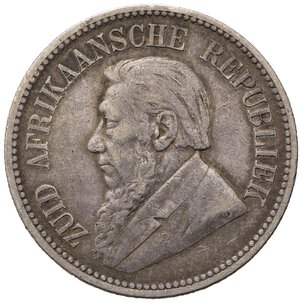 obverse: SUDAFRICA. Repubblica. 2 1/2 Shillings 1895. Ag. BB