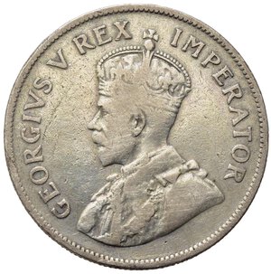 obverse: SUDAFRICA. Giorgio V. 2 1/2 Shillings 1925. Ag. qBB