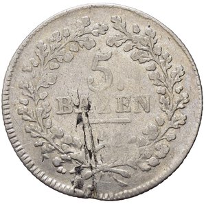 reverse: SVIZZERA. Saint Gallen. 5 Bazen 1814. Ag (3,76 g). qBB