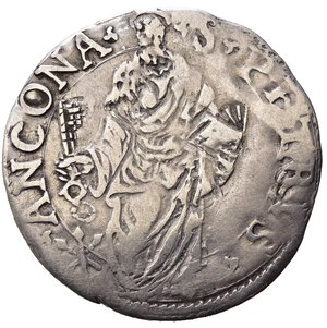 reverse: ANCONA. Giulio III (1550-1555). Giulio con San Pietro. Ag (2,89 g). MIR 993/6. qBB