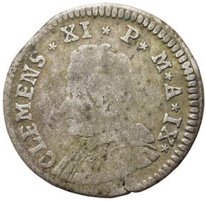 obverse: FERRARA. Clemente XI (1700-1721). Muraiola da 4 Baiocchi. Mi (2,82 g). MB