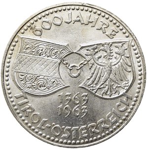 reverse: AUSTRIA. 50 Schilling 1963. Ag. qFDC