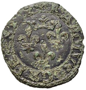 reverse: NAPOLI. Carlo VIII (1495). Cavallo. AE (1,36 g). MIR 99. Raro. MB-BB