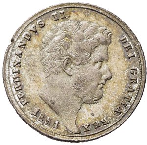 obverse: NAPOLI. Ferdinando II di Borbone (1830-1859). Tarì da 20 Grana 1851 Ag (4,60 g). Magliocca 616. NC. Tondello carente. qFDC