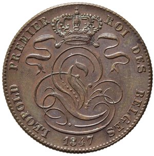 obverse: BELGIO. 5 Centimes 1847. Cu. SPL