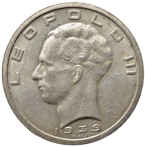 obverse: BELGIO. 50 Francs 1939. Ag. SPL