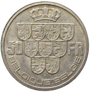 reverse: BELGIO. 50 Francs 1939. Ag. SPL