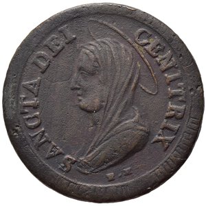 obverse: ROMA. Stato Pontificio. Pio VI (1775-1799). Madonnina da 5 Baiocchi 1797 sigle TM. BB+