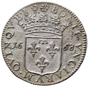 obverse: TORRIGLIA. Violante Doria Lomellini, reggente (1654-1671). Luigino 1668. Ag. (2,32 g). Cammarano 393. BB+/qSPL