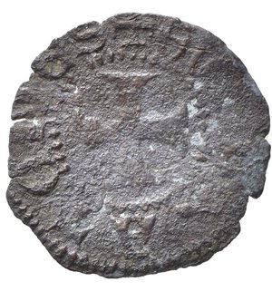 obverse: Oriente Latino. Chiarenza. Imitative a nome di Guglielmo II de la Roche (1388-1394). Denaro tornese . Mi (0,47 g). MB.