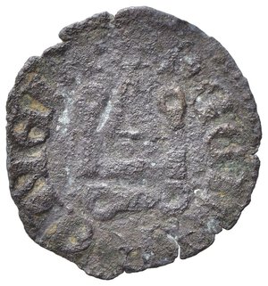 reverse: Oriente Latino. Chiarenza. Imitative a nome di Guglielmo II de la Roche (1388-1394). Denaro tornese . Mi (0,47 g). MB.