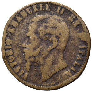 obverse: Vittorio Emanuele II (1861-1878). 10 centesimi 1867. FALSO D EPOCA. AE (9,48 g). BB