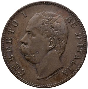 obverse: Umberto I (1878-1900). 10 centesimi 1893 BI. Gig.48. BB