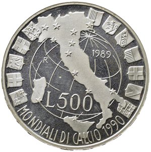 reverse: REPUBBLICA ITALIANA. 500 Lire 1989 