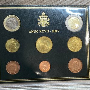 reverse: Vaticano. Monetazione in Euro. Giovanni Paolo II. Divisionale 2005. FDC