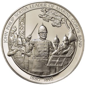 obverse: Medaglie Estere. Stati Uniti. The Franklin Mint Bicentennial History Of the United States Corps, Army and Navy. Medaglia 1974 Ag Sterling (24,85 g). Proof