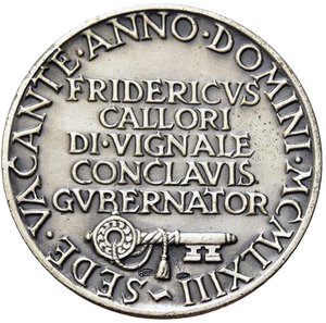 reverse: ROMA. Medaglia Sede Vacante 1963. Ag (16,66 g - 32 mm). qFDC