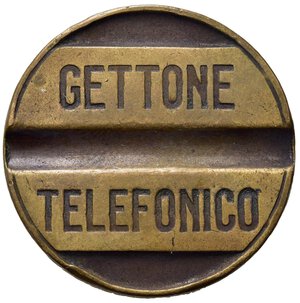 reverse: GETTONE telefonico TETI 1945. AE (6,16 g). Raro. BB