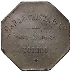 reverse: GETTONE Torino Dora Grossa, Carlo Costa & Co. L UNIONE FA LA FORZA. BB