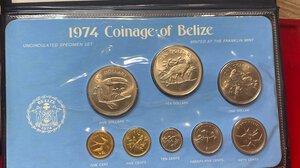 obverse: ESTERE. BELIZE. Folder con 8 monete serie di zecca 1974. FDC