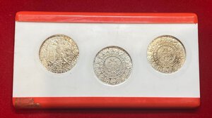 reverse: ESTERE. POLONIA. Trittico di monete Prova 1966. Ag. The Polish Millennium - Silver Commemorative coins Pròba. FDC
