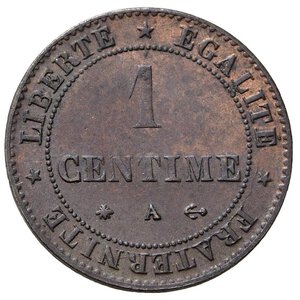 reverse: FRANCIA. 1 Centime 1872 A. Cu. FDC