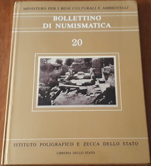 obverse: AA.VV.- Bollettino di Numismatica - Volume 20 - Roma, 1993, pp. 137, cartonato lucido. Ill. b/n e a colori nel testo, ottimo stato, tratta monetazione italiana antica e medievale.