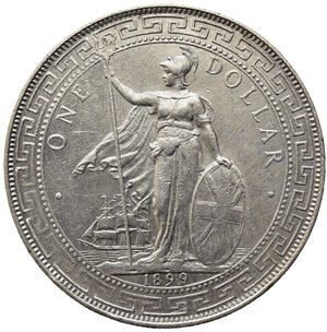 obverse: GRAN BRETAGNA. Trade Coinage. Dollaro 1899 per il commercio orientale. Ag. KM#T5. SPL
