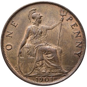 reverse: GRAN BRETAGNA. Victoria. Penny 1901. qFDC
