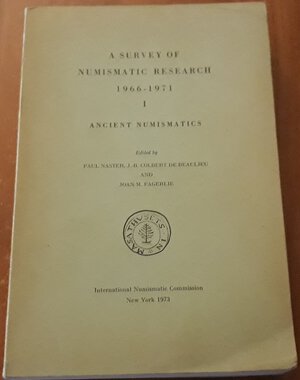 obverse: NASTER P. , COLBERT DE BEAULIEU J.B., FAGERLIE J.M.. A survey of numismatic research 1966-1971, volume I, ancient numismatics.  New York, 1973, pp. 372, ril. Edit. Ottimo stato.