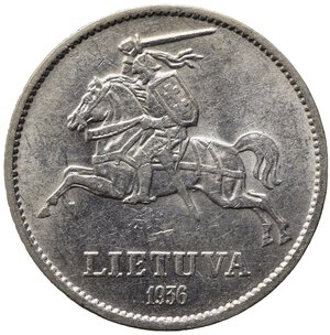 obverse: LITUANIA. 10 Litu 1936. Ag. SPL+/qFDC