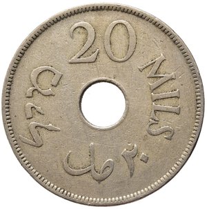 reverse: PALESTINA. 20 Mils 1933. BB