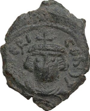 obverse: Constans II (641-668).. AE Follis, Syracuse mint, 642-643