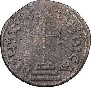 obverse: Leo IV the Khazar, with Constantine VI (775-780).. AR Miliaresion. Constantinople mint