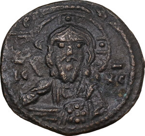 obverse: Anonymous. Time of Nicephorus III (1078-1081).. AE Follis, Constantinople mint