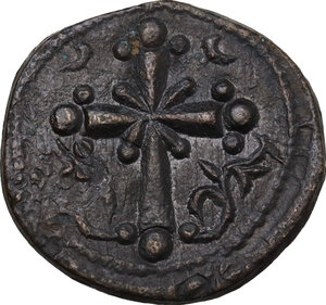 reverse: Anonymous. Time of Nicephorus III (1078-1081).. AE Follis, Constantinople mint