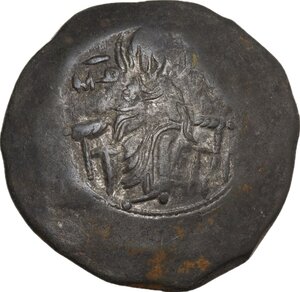 obverse: Manuel I Comnenus (1143-1180).. BI Aspron Trachy, Constantinople mint