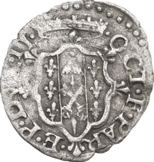 obverse: Italy .  Ottavio Farnese (1547-1586). BI Soldo, Parma mint