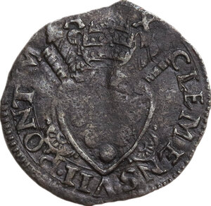 obverse: Italy .  Clemente VII (1523-1534), Giulio De Medici. BI Quattrino, Roma mint