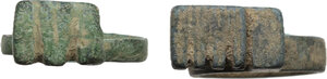 reverse: Lot of two bronze keys.  Roman period, 1st-3rd century