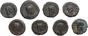 obverse: The Roman Empire.. Lot of eight (8) alexandrine tetradachm to be sorted