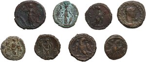 reverse: The Roman Empire.. Lot of eight (8) alexandrine BI tetradrachm to be sorted