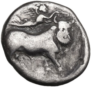 reverse: Central and Southern Campania, Neapolis. AR Nomos, 420-400 BC