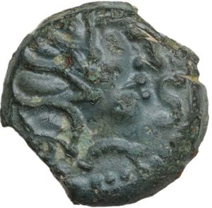 obverse: Northwest Gaul, Senones. AE 15 mm, 100-50 BC