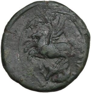 reverse: Tauromenion.  Roman Rule, after 212 BC.. AE 23 mm