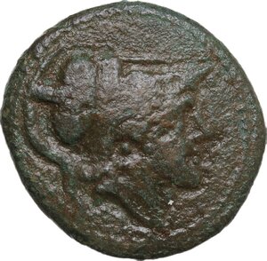 obverse: Eastern Italy, Larinum. AE Quincunx, c. 210-175 BC