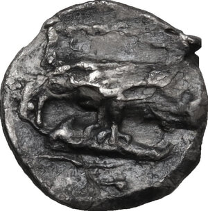 reverse: Thrace, Istros. AR Trihemiobol, 4th century BC
