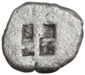 reverse: Islands off Thrace, Thasos. AR Obol, c. 435-411 BC