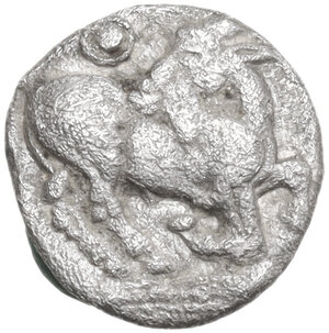 obverse: Thraco-Macedonian Region. AR Diobol, c. 485-470 BC